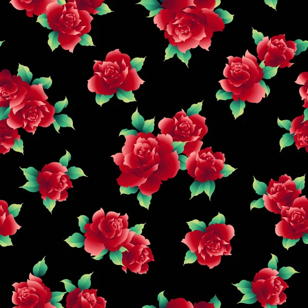 Motif Illustration Rose Conçu Une Rose Travaillé Dans Des Vecteurs — Image vectorielle