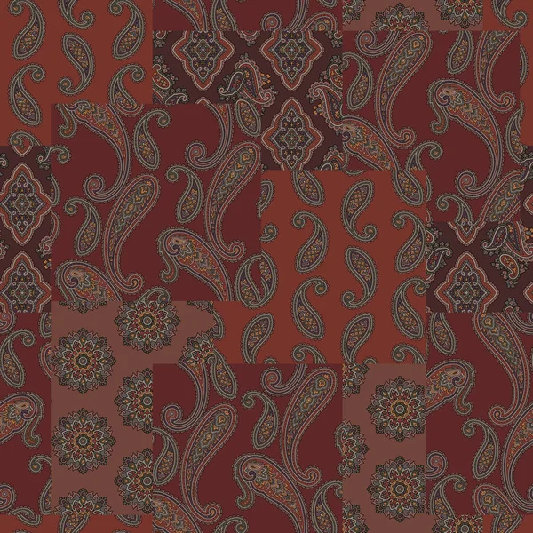 Paisley patchwork desen, Paisley desen tasarım, bu resim repeatedlyit bir vektör çalışma devam ediyor,
