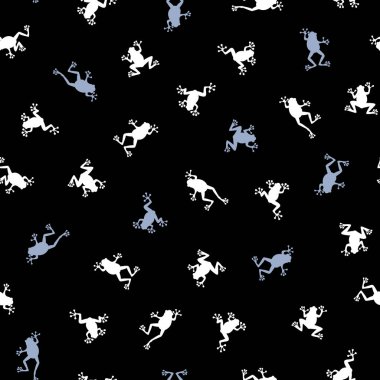 Kurbağa illüstrasyon desen, bir kurbağa Ellilerin çekti, sorunsuz bir resmi vardır,