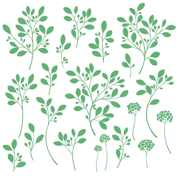 Иллюстрация Абстрактных Растений — стоковый вектор