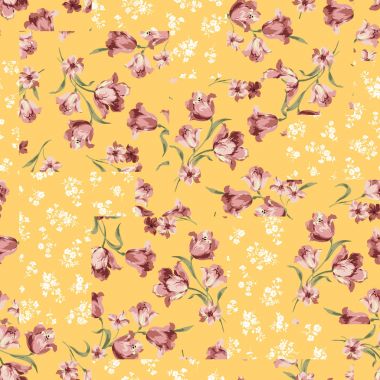 Vectorsthis resimde amele çiçek patchwork deseni tekrar tekrar sorunsuz devam ediyor