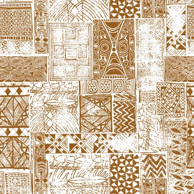 Etnik desen illüstrasyon, etnik tasarım desen ise, bu resim tekrar tekrar devam ediyor,