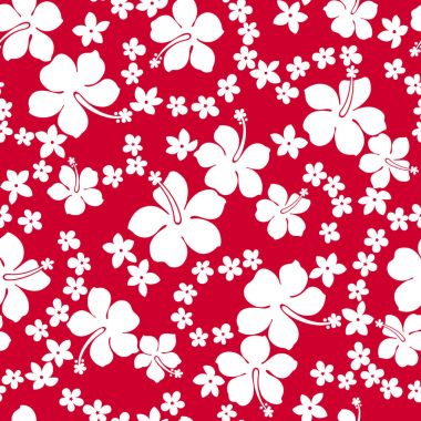 Hibiscus çiçek deseni, tasarlamak için ebegümeci drew, bu resim art arda, bir vektör iş devam ediyor.