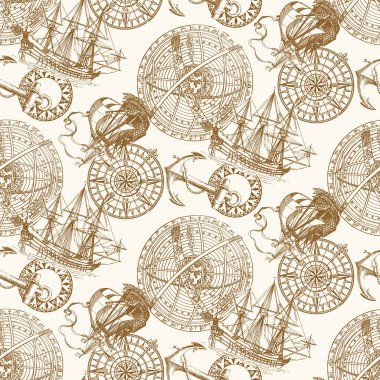 Yelkenli tekne görüntü desen, yelkenli tekne görüntü ile bir desen yaptı,