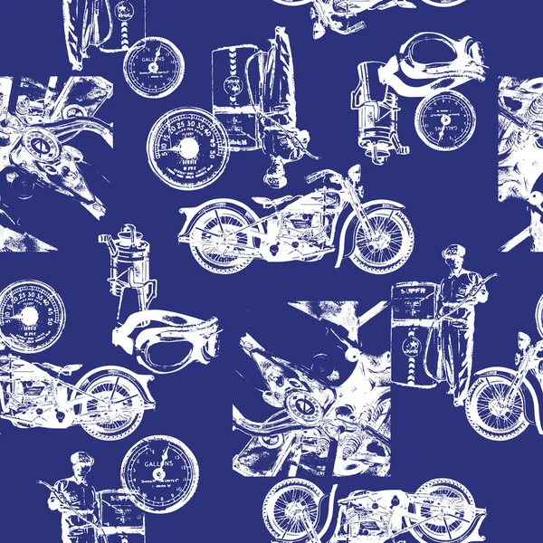 Old motorcycle pattern,I made a pattern with an old motorcycle,