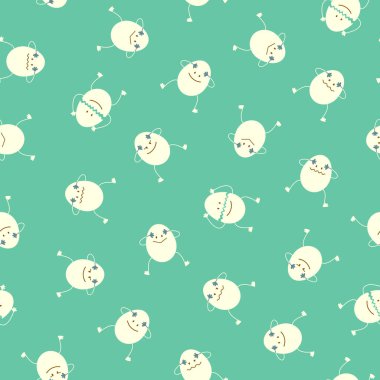 Yumurta comics illüstrasyon, bir resimde güzel bir yumurta yaptım, kesintisiz bir çalışma,