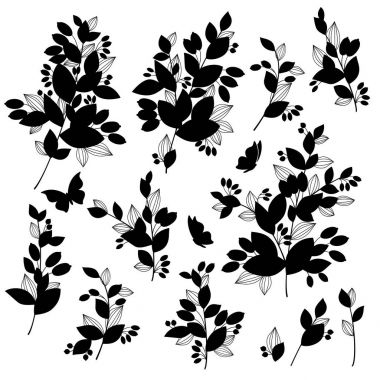 Yaprak çizim nesnesi. Bu basit ve bir yaprak ifade