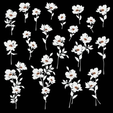 Güzel bir çiçeğin vektör illüstrasyon materyali basitçe tasarlanmış bir çiçeğin illüstrasyon materyali,