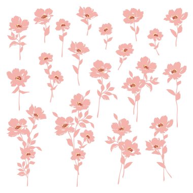 Güzel bir çiçeğin vektör illüstrasyon materyali basitçe tasarlanmış bir çiçeğin illüstrasyon materyali,