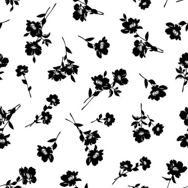 Güzel bir çiçeğin kusursuz vektör deseni, Bu tasarımlar pürüzsüz devam ediyor