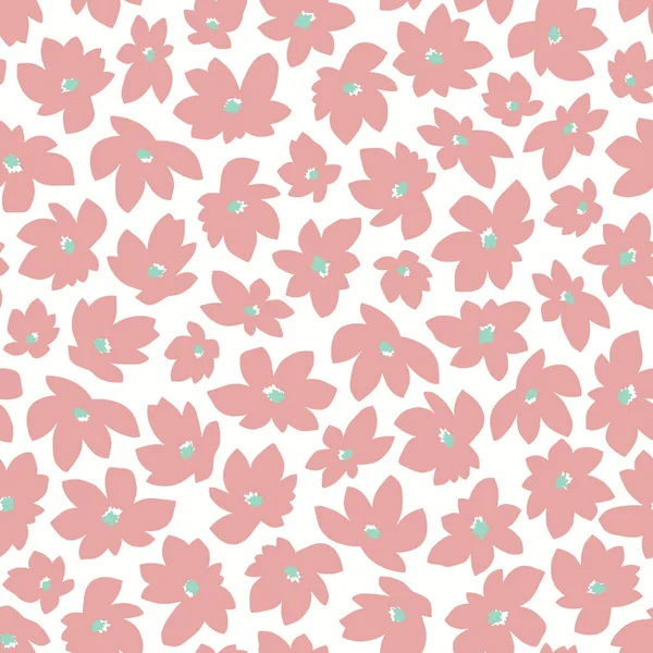 Seamless Pattern Material Abstract Flower Painting Continues Repeatedly Seamlessly — Stock vektor