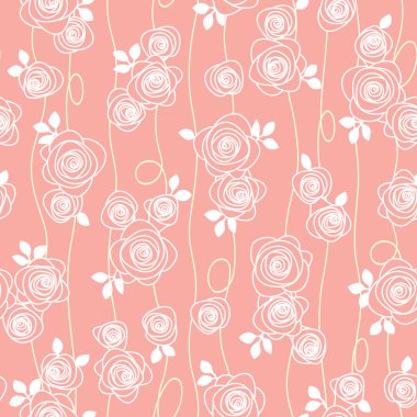 Soyut bir gülün kusursuz desenleri.