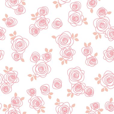 Soyut bir gülün kusursuz desenleri.