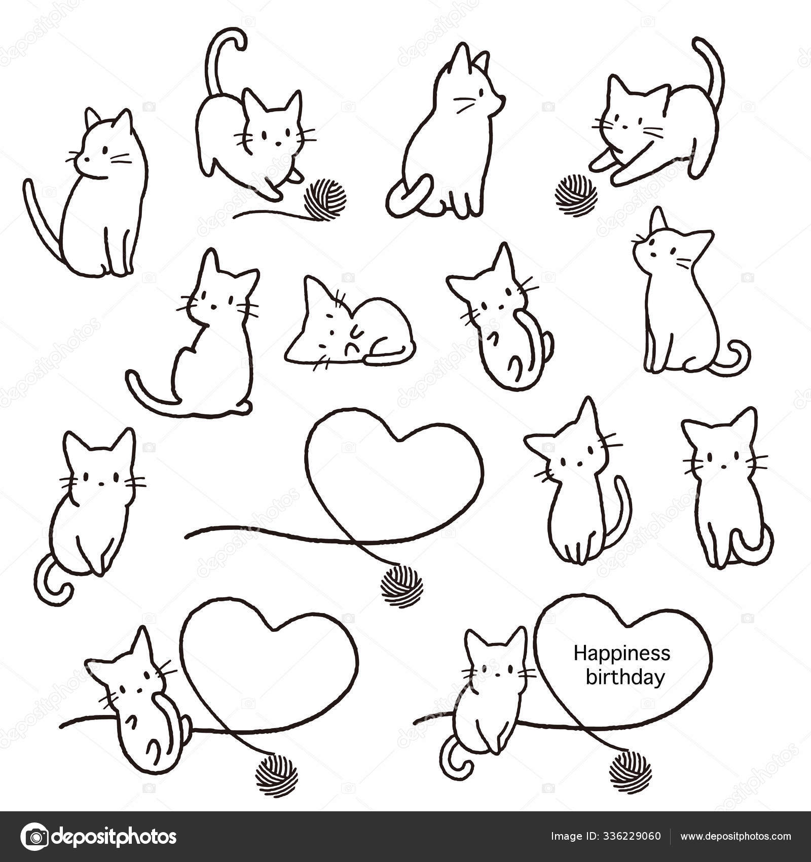 Simple Cute Cat Illustration Material Made Illustration Pretty Kitten Vector Image By C Daicokuebisu Vector Stock Simple Cute Cat Illustration Material Made Illustration Pretty Kitten Vector Image By C Daicokuebisu Vector Stock