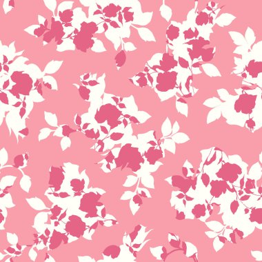 Güzel bir gülün kusursuz vektör deseni, bir gül tasarladım, bu tasarımlar pürüzsüz bir şekilde devam ediyor.,