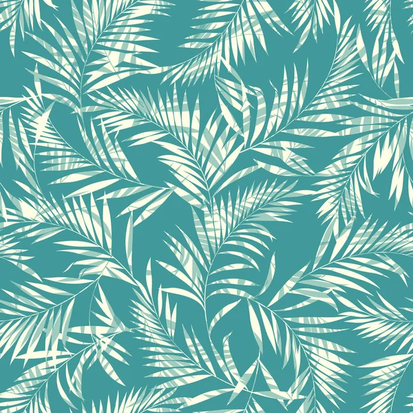 Tropische Pflanze Nahtlose Musterillustration Dieses Bild Ist Nahtlos — Stockvektor