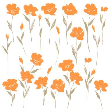 Çiçek vektör illüstrasyon materyali güzel soyut, bir çiçek özeti tasarladım, vektörler üzerinde çalıştım.