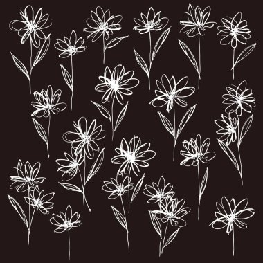 Çiçek vektör illüstrasyon materyali güzel soyut, bir çiçek özeti tasarladım, vektörler üzerinde çalıştım.