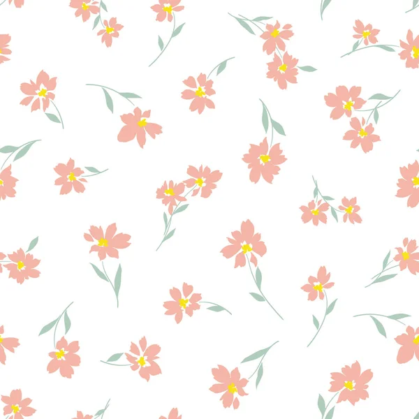 Bezešvé Vektorové Vzor Krásné Květiny Navrhl Jsem Květinu Tyto Vzory — Stockový vektor