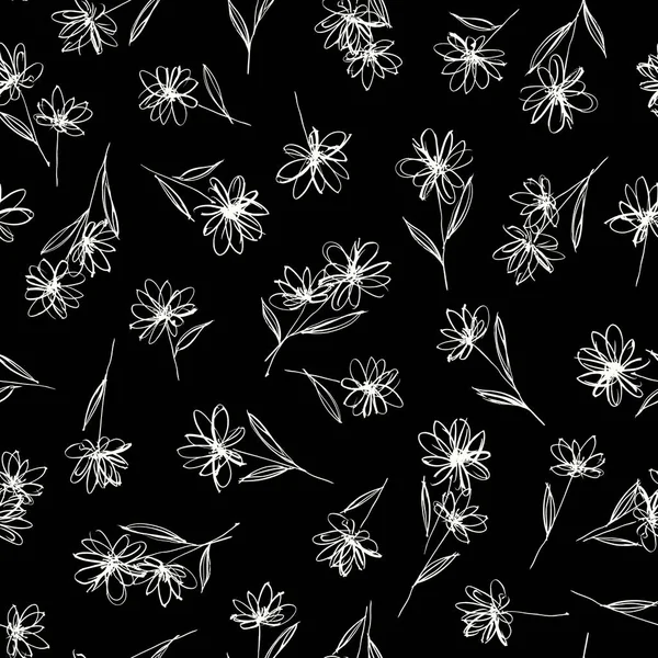 Nahtloses Mustermaterial Einer Abstrakten Blume Ich Entwarf Eine Blume Abstrakt — Stockvektor