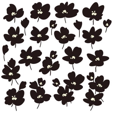 Çiçek vektör illüstrasyon materyali güzel soyut, bir çiçek özeti tasarladım, vektörler üzerinde çalıştım.,