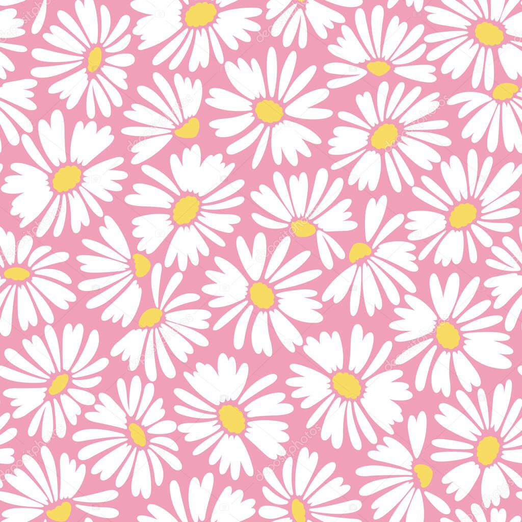 Seamless vector pattern of a beautiful flower,These designs continue seamlessly,