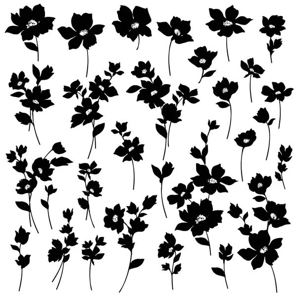 Vektorillustrationsmaterial Einer Schönen Blume Illustrationsmaterial Einer Einfach Gestalteten Blume — Stockvektor