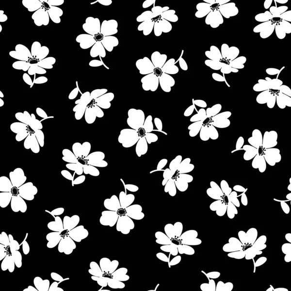 Vektorillustrationsmaterial Einer Schönen Blume Illustrationsmaterial Einer Einfach Gestalteten Blume Ich — Stockvektor