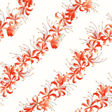 Japon stiliyle güzel olan küme amilis deseni, Japon stili bir küme amirilis dizaynı.,