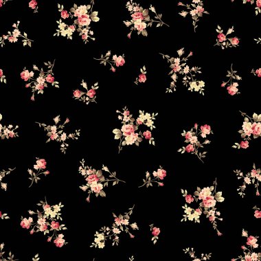 Zarif bir gülün kusursuz vektör deseni. Güzel bir şekilde bir gül tasarladım.,