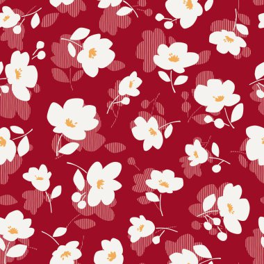 Güzel bir çiçeğin kusursuz vektör deseni, bir çiçek tasarladım, bu tasarımlar sorunsuzca devam ediyor.,