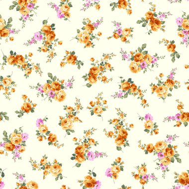 Zarif bir gülün kusursuz vektör deseni. Güzel bir şekilde bir gül tasarladım.,