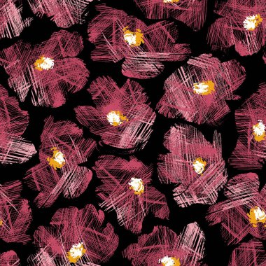 Soyut bir çiçeğin kusursuz desenli materyali, soyut bir çiçek tasarladım.,