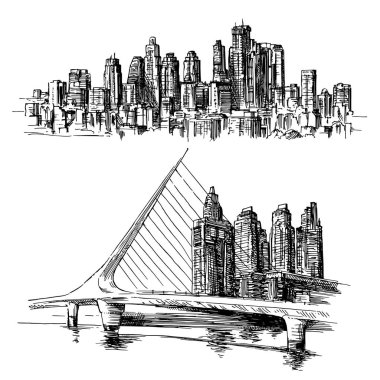 Puerto Madero Buenos Aires Argentine clipart
