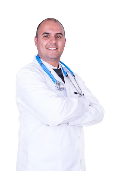 Mannelijke arts met stethoscoop — Stockfoto