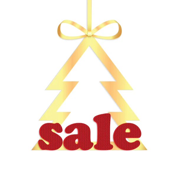 Tag vendita Natale — Vettoriale Stock