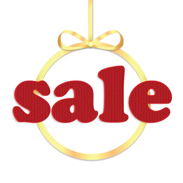 Christmas sale tag — Stock Vector