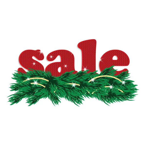 Christmas and New Year sale — Stock Vector