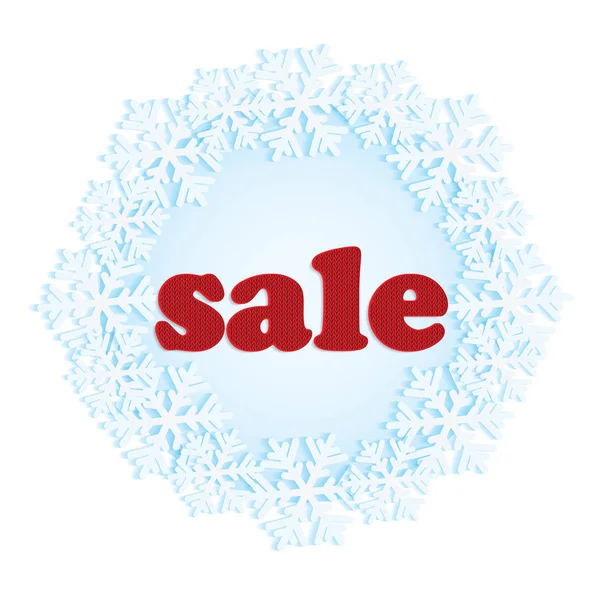 Sticker for winter sales — Stock Vector