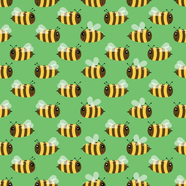蜜蜂无缝图案 — 图库矢量图片