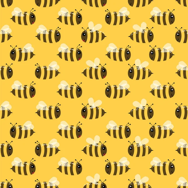Arıların kusursuz deseni — Stok Vektör