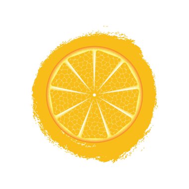 Beyaz arka plan üzerinde izole portakal ile yazdırma