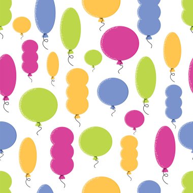 renkli balonlar ile Seamless Modeli