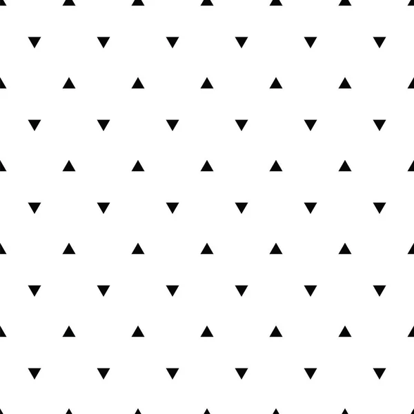 Geometriska linje monokrom abstrakta sömlösa mönster med triangl — Stock vektor