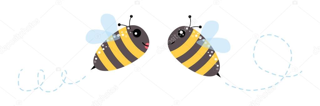 Honey flying bee