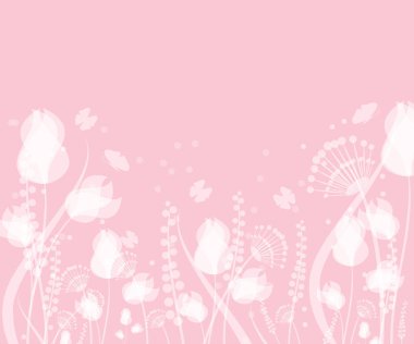 Kelebekler uçan ile bahar ve yaz çiçek tasarım