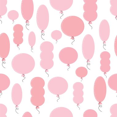 Pembe balonlu seamless modeli