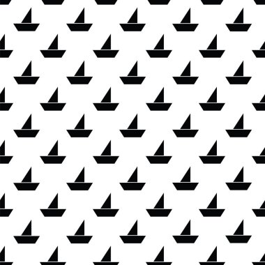 Geometrik tek renkli soyut seamless modeli yelkenli ile