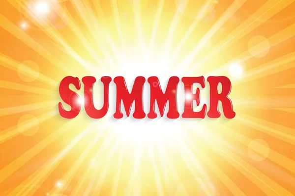 Lato na tle. Słoneczne lato streszczenie tło — Wektor stockowy