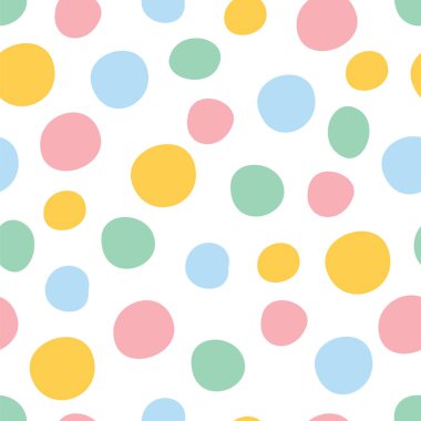 renkli polka dot seamless modeli